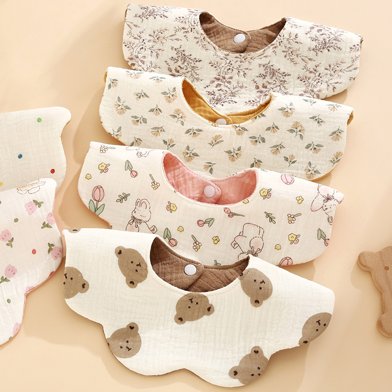 Printed Bibs Pack - 1er-Pack Neugeborenen-Lätzchen, Wendbare Wasserdichte Lätzchen mit