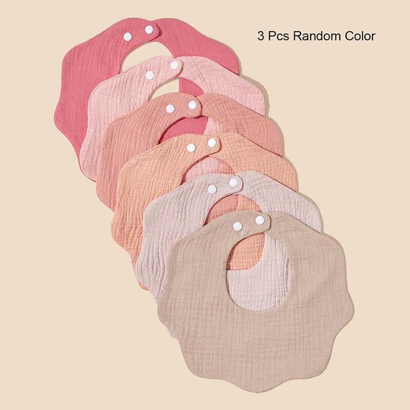 Printed Bibs Pack - 3er-Packungen (zufällige Farbe) Baby-Bandana-Lätzchen für Jungen