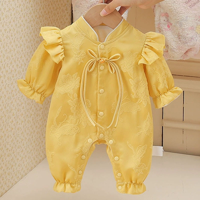 Baby Clothing Yellow - Frühling Herbst Kleinkind Mädchen Kleidung Chinesischer