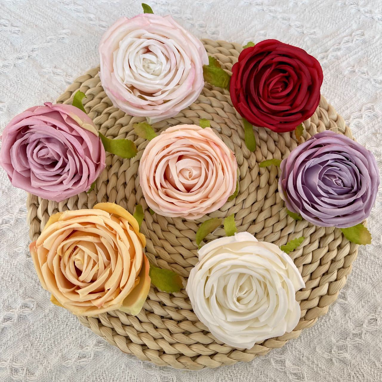 Baby Clothing Guide - 8cm Kaiserliche Konkubinen-Rose Simulationsblume für Hochzeitsblumenwand,