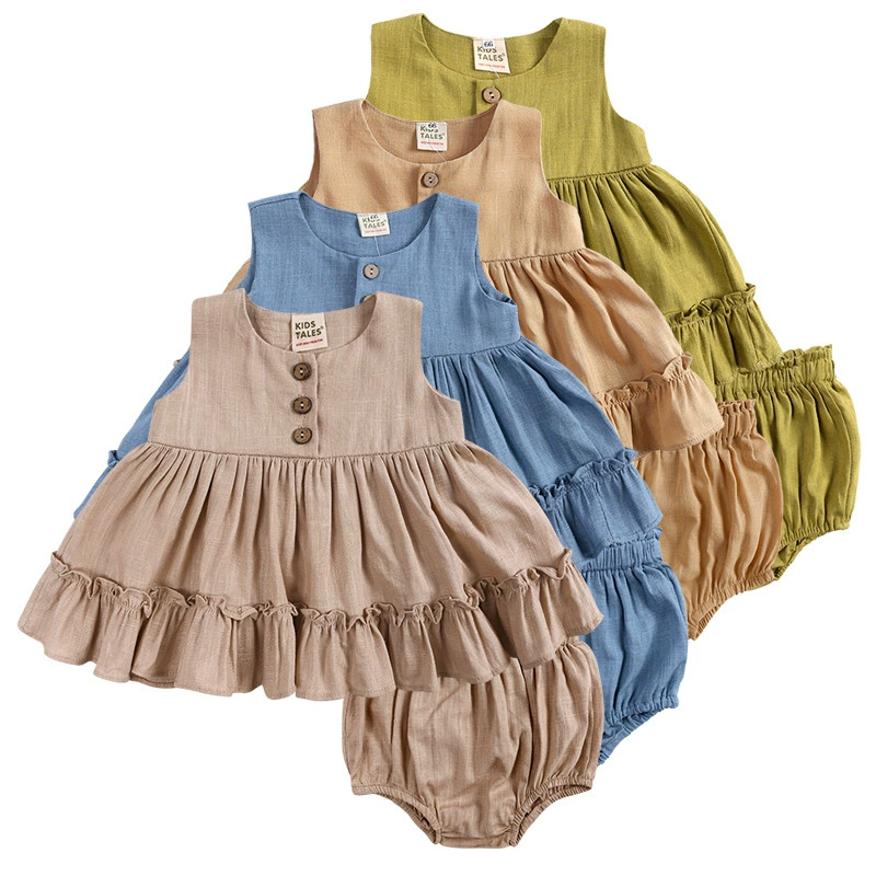 Baby Clothing Layers - Baumwolle Leinen Baby Mädchen Kleidung 2