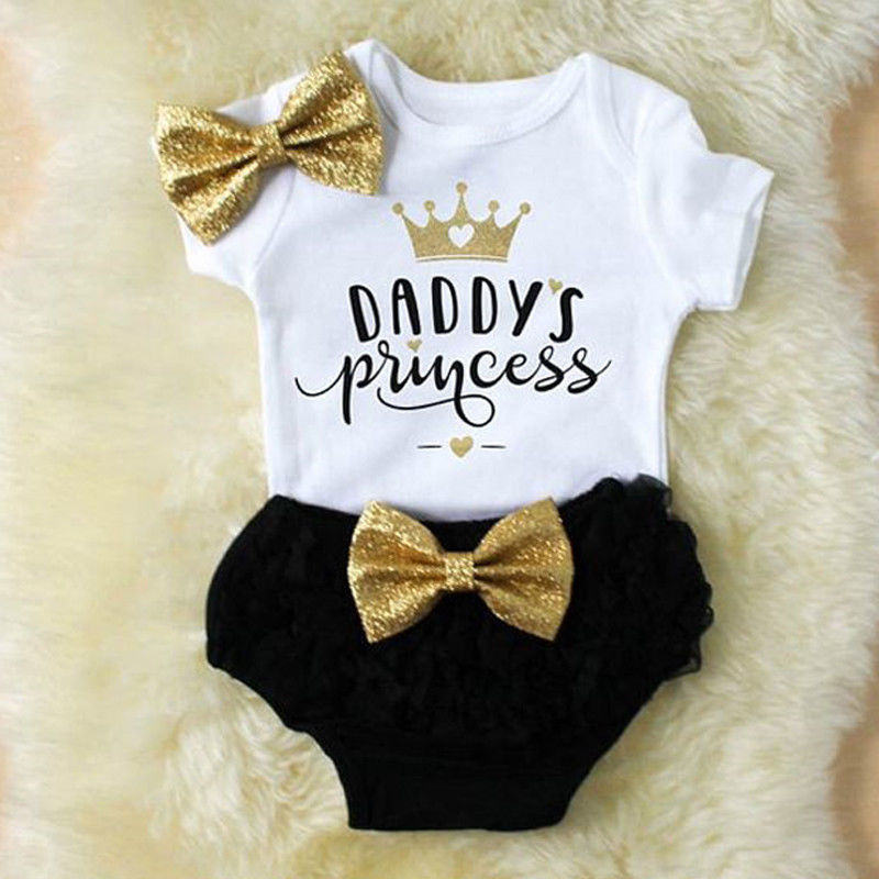 Baby Clothing Next - 3PCS süße Neugeborene Baby Mädchen Outfits