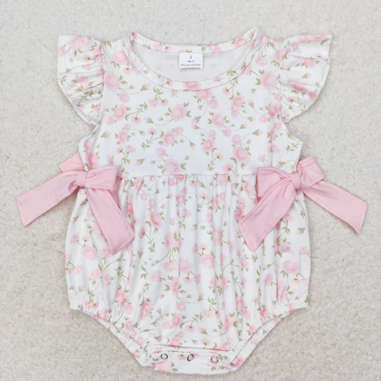 Baby Clothing Sale - Säuglings mädchen rosa Blumen Stram pler