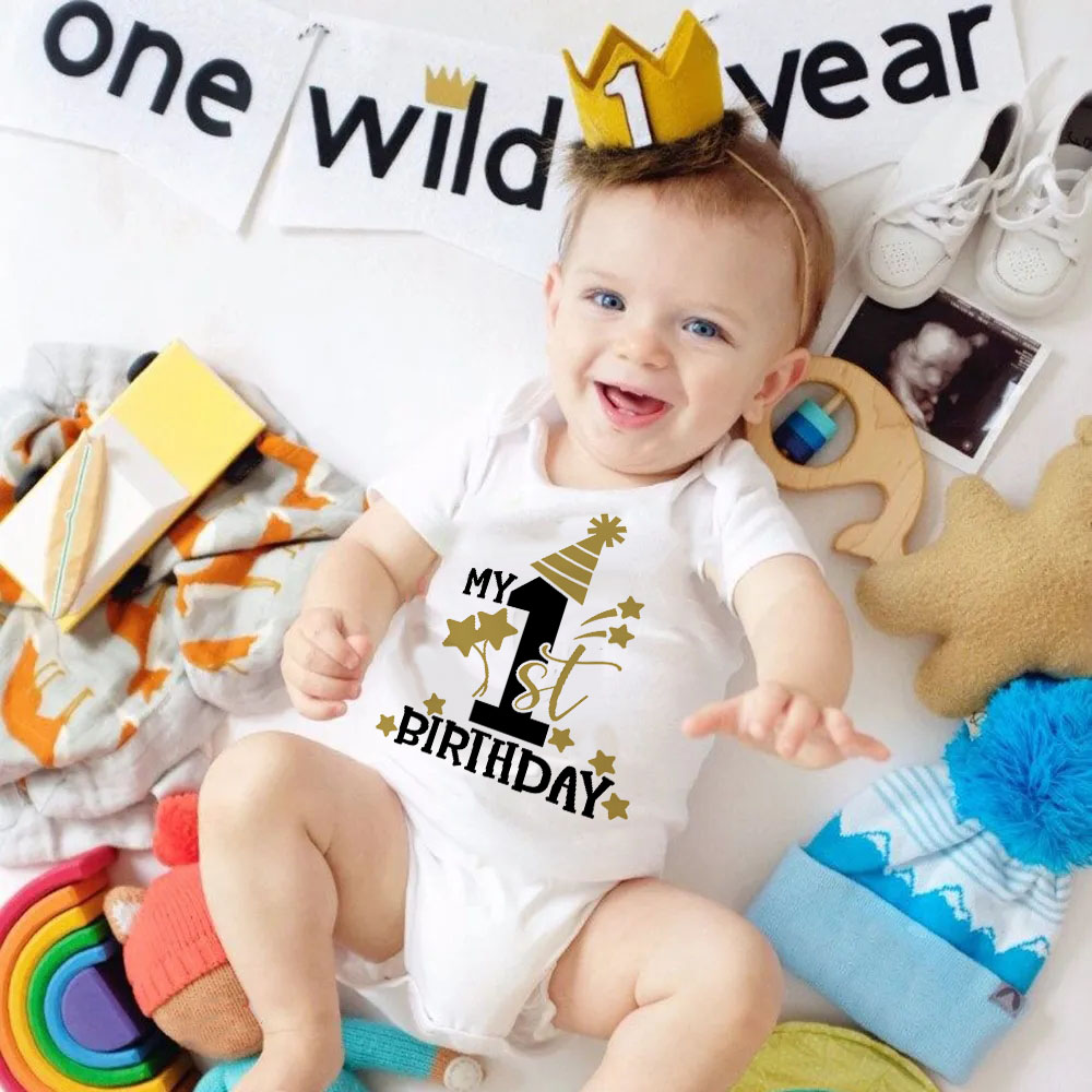 Baby Clothing Next - Mein 1. Geburtstag Neugeborenen Stram pler