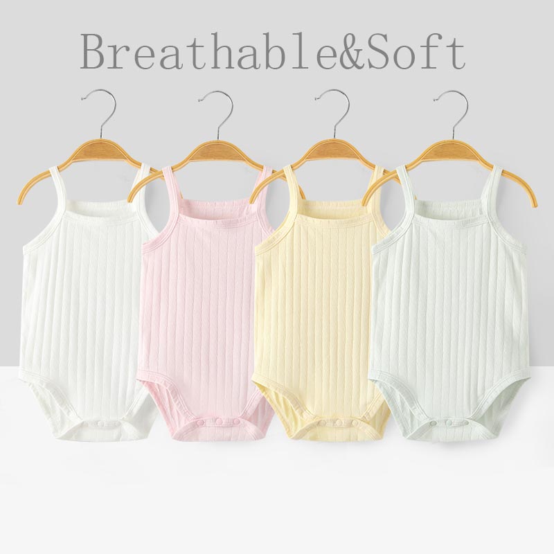 Bamboo Bodysuit Baby - Weiche und atmungsaktive Baumwolle Sommer ärmellose