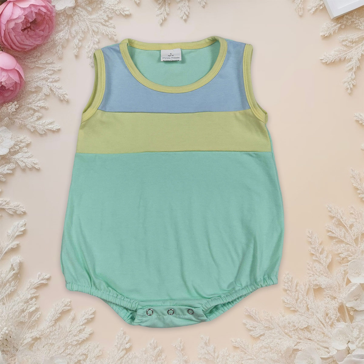 Baby Clothing Yellow - Ärmellose Strampler für Neugeborene Jungen in