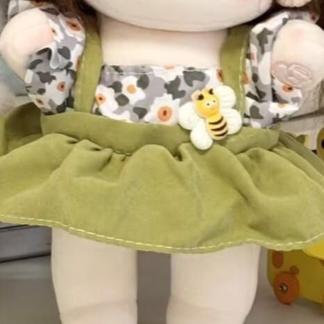 Baby Clothing Cheap - Niedliche 20-cm-Puppenkleidung aus Baumwolle, Rock, Plüschtierpuppenset,