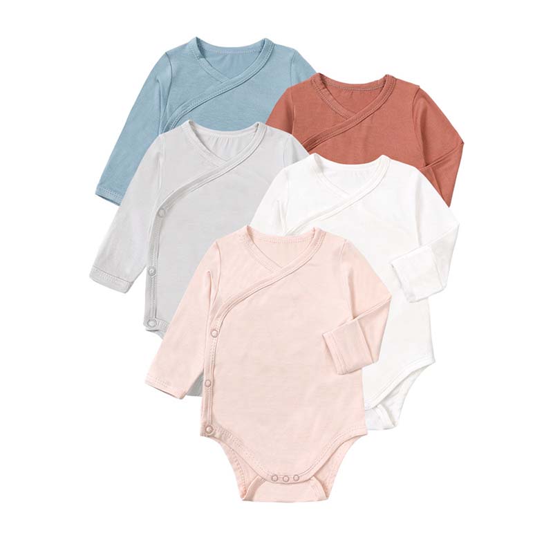 Bamboo Bodysuit Baby - Babykleidung 0–24 Monate Bambusfaser-Bodys mit langen