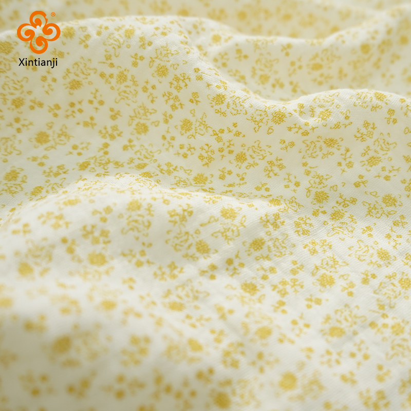 Baby Clothing Yellow - 135x50cm Doppel krepp Gaze Stoff Baumwolle