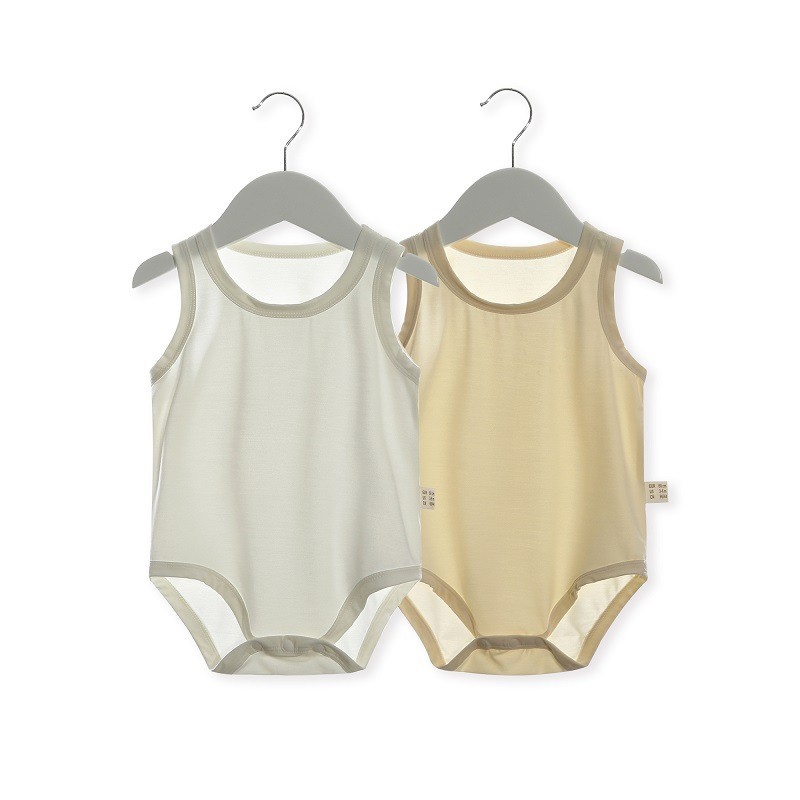 Bamboo Bodysuit Baby - Baby Ärmelloser Body aus Bambus, Baby-Strampler