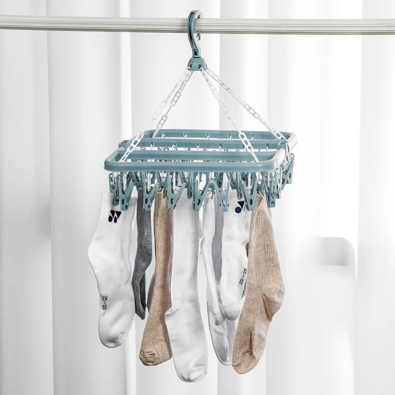 Kleiderbügel mit 32 Clips und  – Baby Clothing Hanging Rack Bewertung und Preis