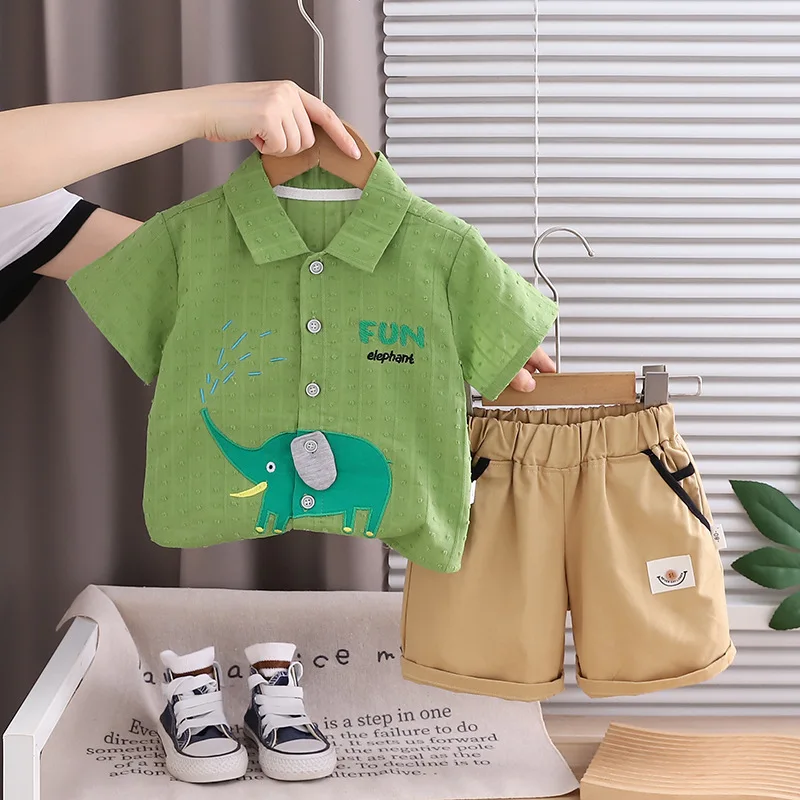 2026 Sommer Baby Jungen 2-teil – Baby Clothing Elephant Bewertung und Preis