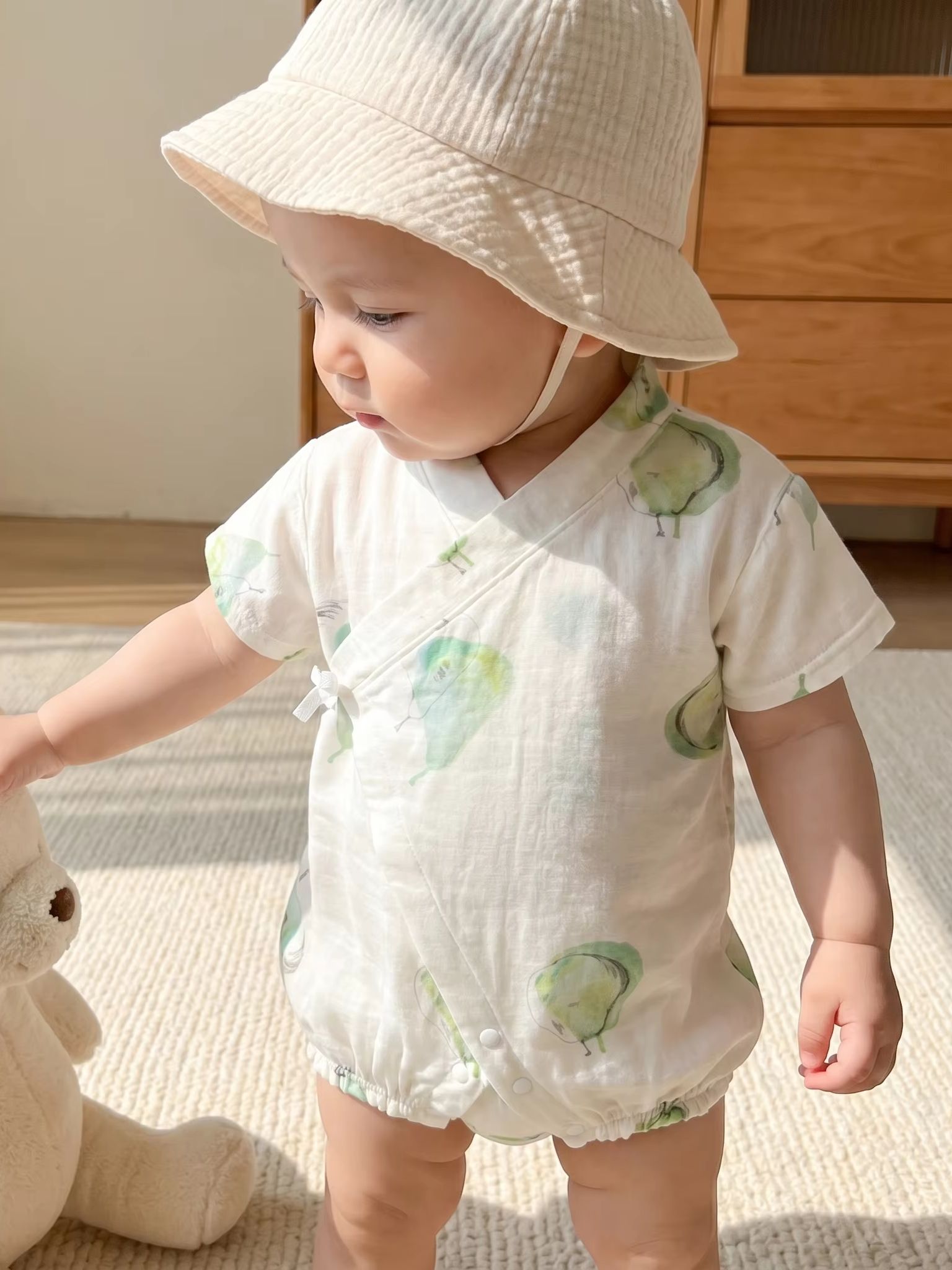 Sommer-Baby-Body mit Birnen-Pr – Bamboo Bodysuit Baby Bewertung und Preis
