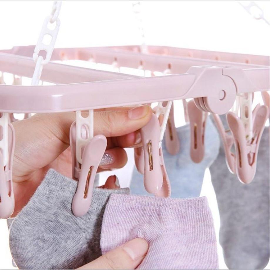 1 Stück 32 Clips Klappbare Kle – Baby Clothing Hanging Rack Bewertung und Preis