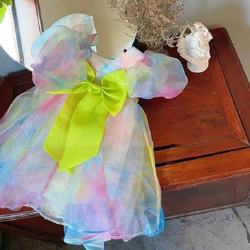 Sommer Mädchen Kleid Kinder Kl – Baby Clothing Yellow Bewertung und Preis