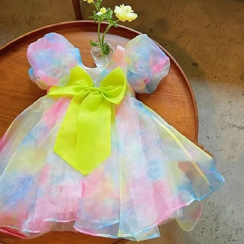 Sommer Mädchen Kleid Kinder Kl – Baby Clothing Yellow Bewertung und Preis