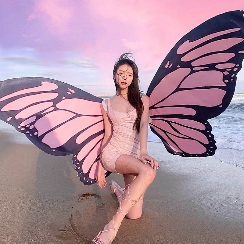 Cosplay rosa Schmetterling Flü – Baby Clothing Model Bewertung und Preis