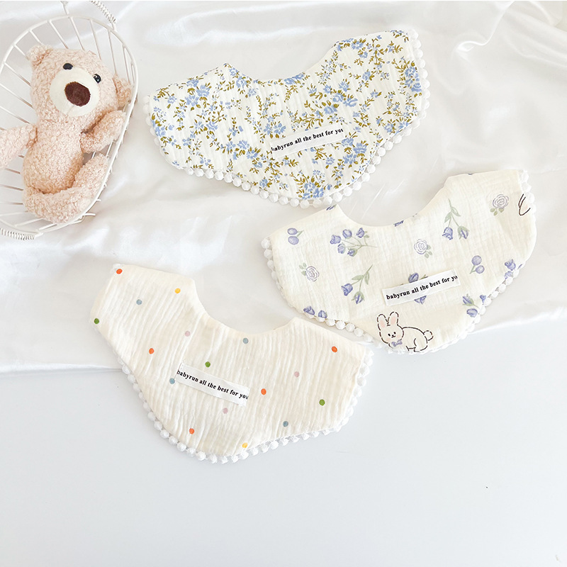 3 teile/satz Baumwolle Gaze Ba – Printed Bibs Pack Bewertung und Preis