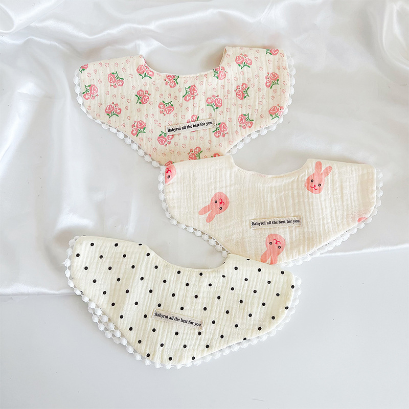 3 teile/satz Baumwolle Gaze Ba – Printed Bibs Pack Bewertung und Preis