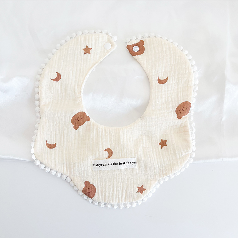 3 teile/satz Baumwolle Gaze Ba – Printed Bibs Pack Bewertung und Preis
