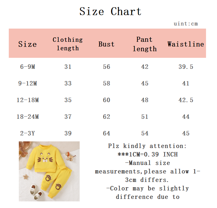 0–3 Jahre Baby-Kleidungsset fü – Baby Clothing Yellow Bewertung und Preis